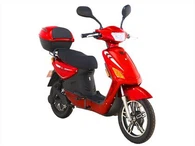 Električni moped s biciklom na pedala