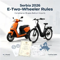 Hot Sale! EEC sertifikovani mopedi L1e spremni za novu regulativu za Srbiju 2026